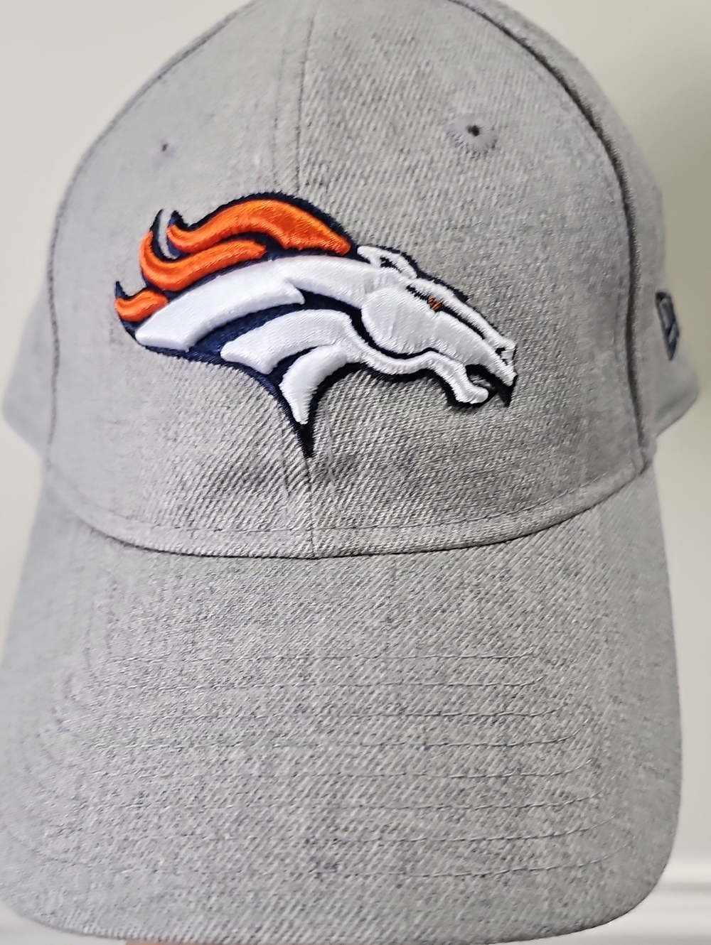 Denver Broncos Grey Embroidered Logo Cap - Women Accessories